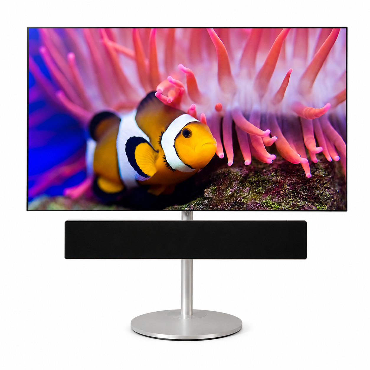 Gulvstand til BeoSound Stage med LG C1/CX/C9/C15-serien - Aluminium - LBS.dk