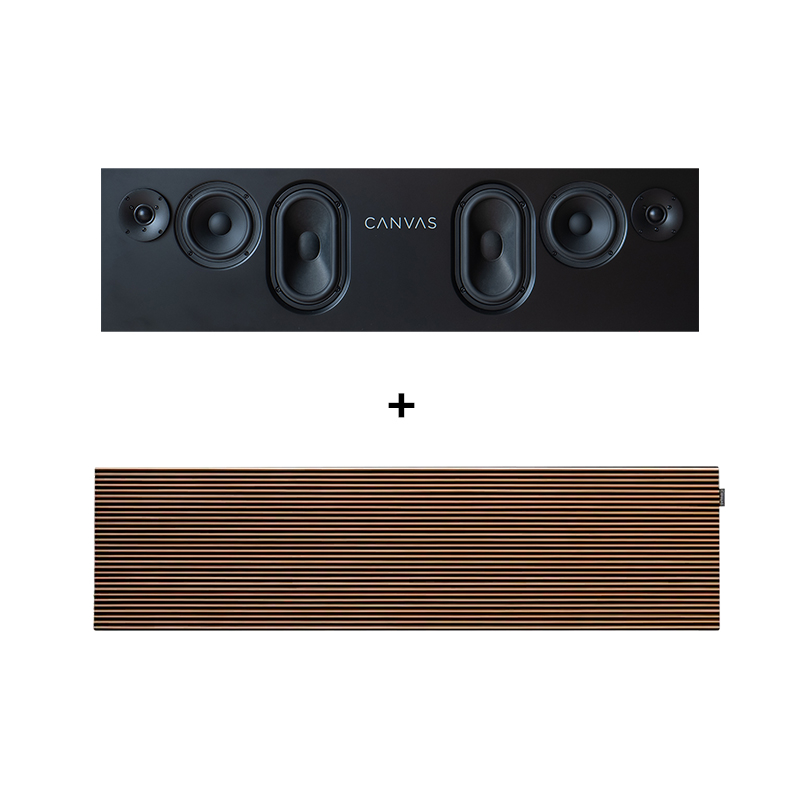 CANVAS 55" Mahogany - HiFi Soundbar - LBS.dk