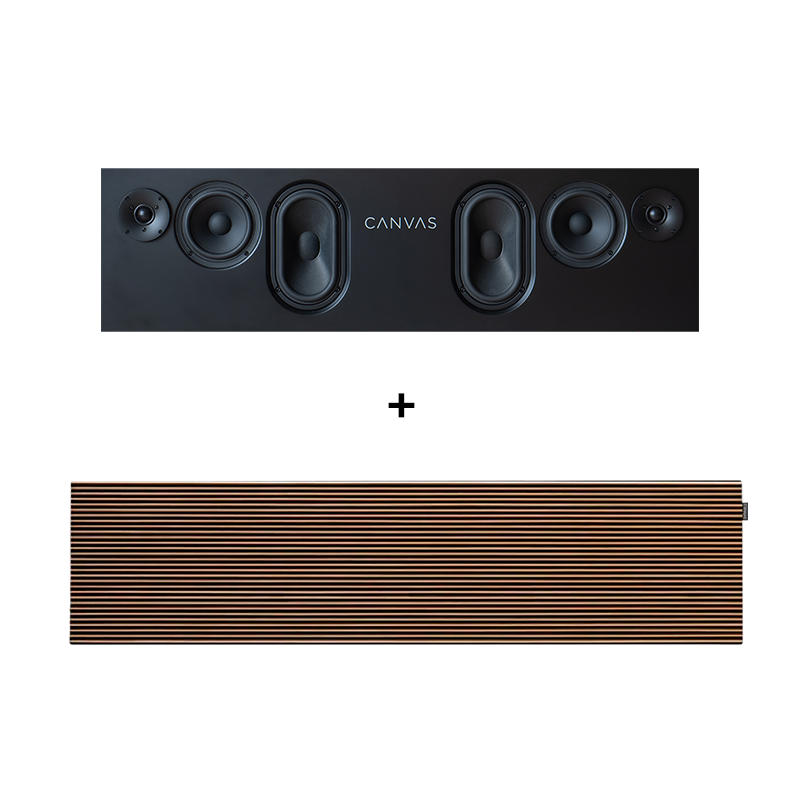 CANVAS 65" Mahogany - HiFi Soundbar - LBS.dk