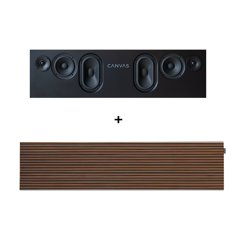 CANVAS 75" Mahogany - HiFi Soundbar - LBS.dk