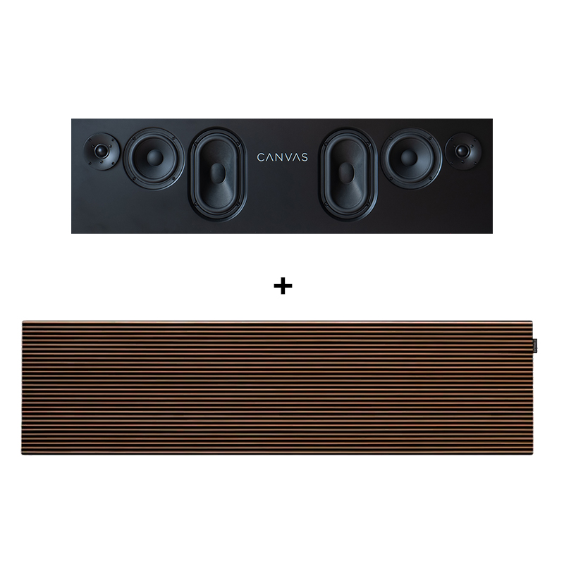 CANVAS 83" Walnut - HiFi Soundbar - LBS.dk