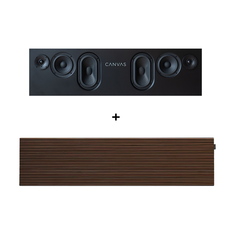 CANVAS 65" Walnut - HiFi Soundbar - LBS.dk