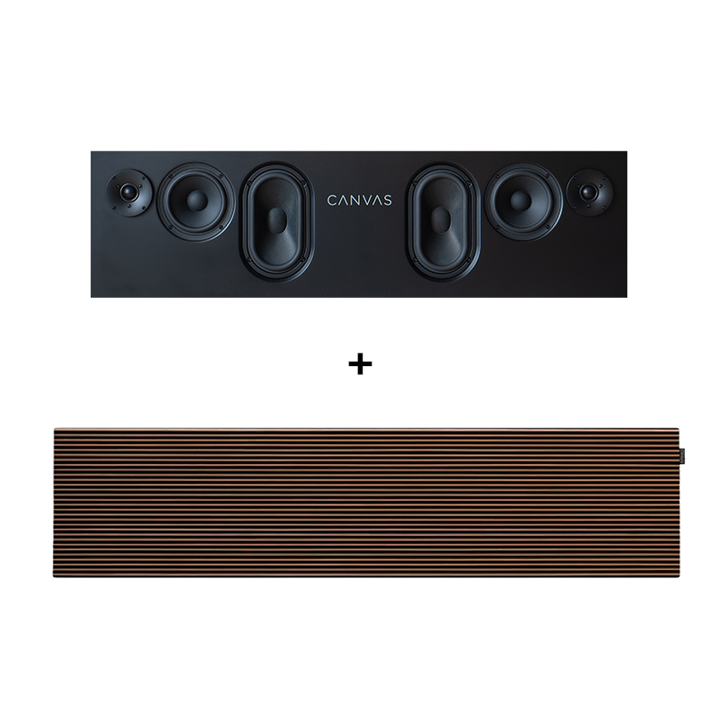 CANVAS 75" Walnut - HiFi Soundbar - LBS.dk