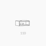 Clic 110 grundmodul. Hvid lak
