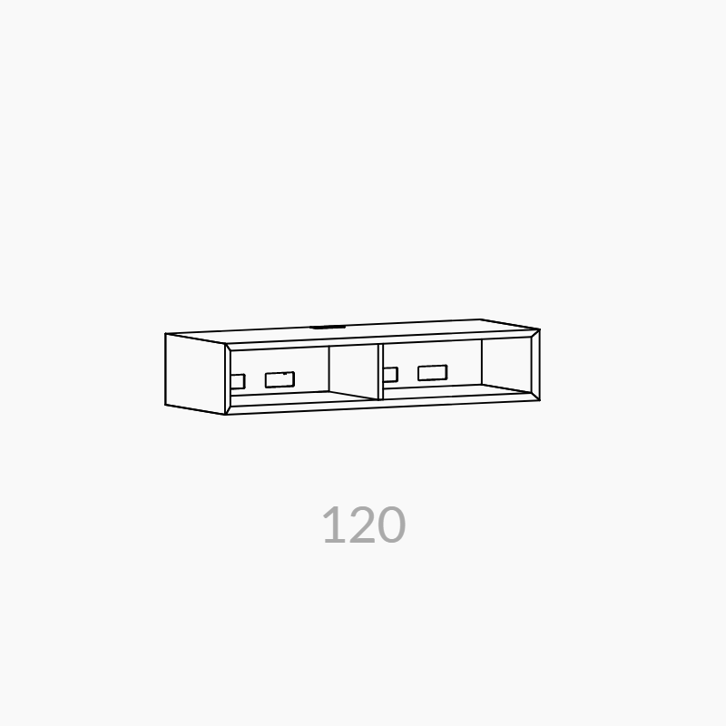 Clic 120 med tilbehør. Hvid lak med hvid stoffront