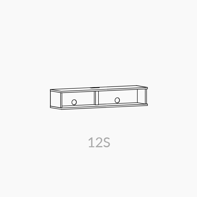 Clic 12S grundmodul. Grå lak