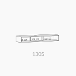 Clic 130S med tilbehør. Hvid med sort stoflåge