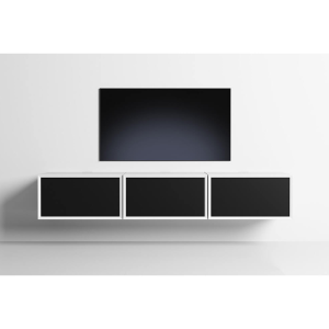 Clic 212 large med tilbehør. Hvid lak med sort stoflåge