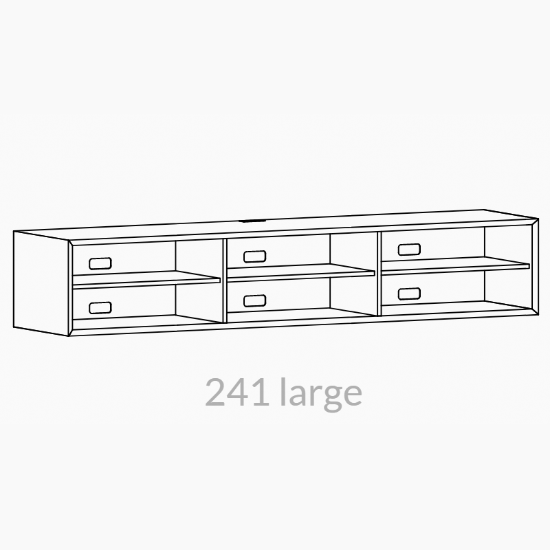 Clic 241 large grundmodul. Sort lak