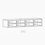 Clic 242 grundmodul. Lysegrå lak