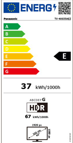Panasonic 40" LED Smart TV 40S55AEZ