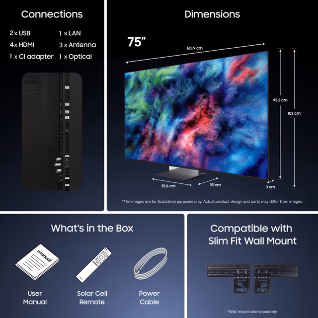 Samsung TMR75R95H Micro RGB 4K Smart TV (2026)