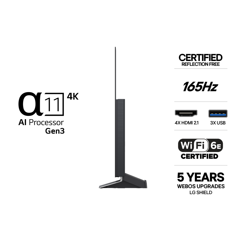 LG 55" OLED evo G6 Stand 4K TV 2026 - OLED55G66LS