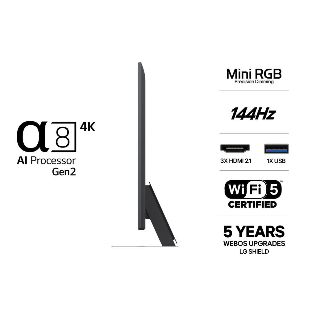 LG 55" Mini RGB evo 88 4K TV (2026) 55MRGB88B6B