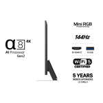 LG 55" Mini RGB evo 88 4K TV (2026) 55MRGB88B6B